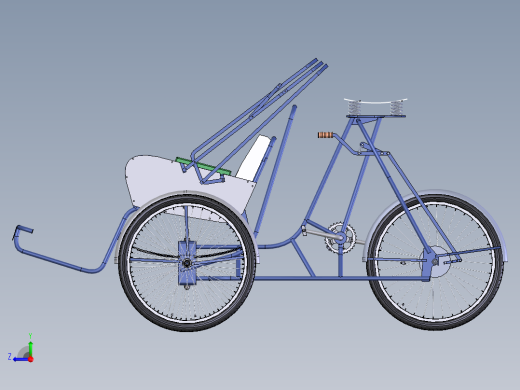 人力三轮车右视缩略图