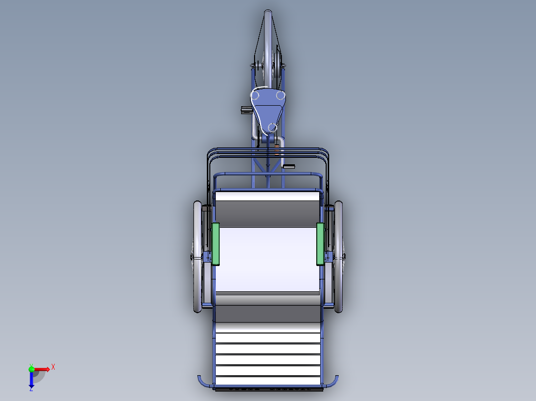 人力三轮车俯视图