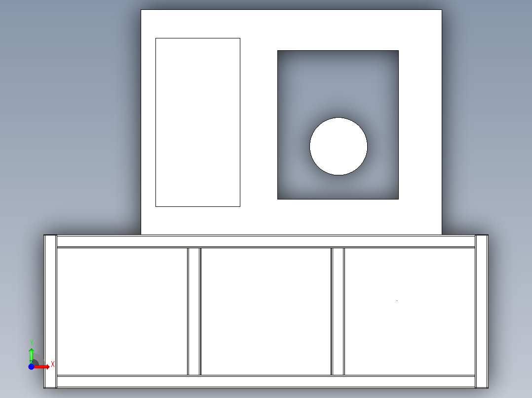 交剪式升降机前视图