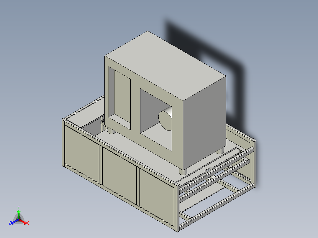 交剪式升降机正等轴测图