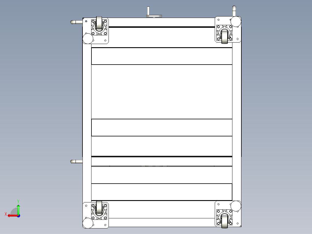 真空搅拌发生器升降设备后视图