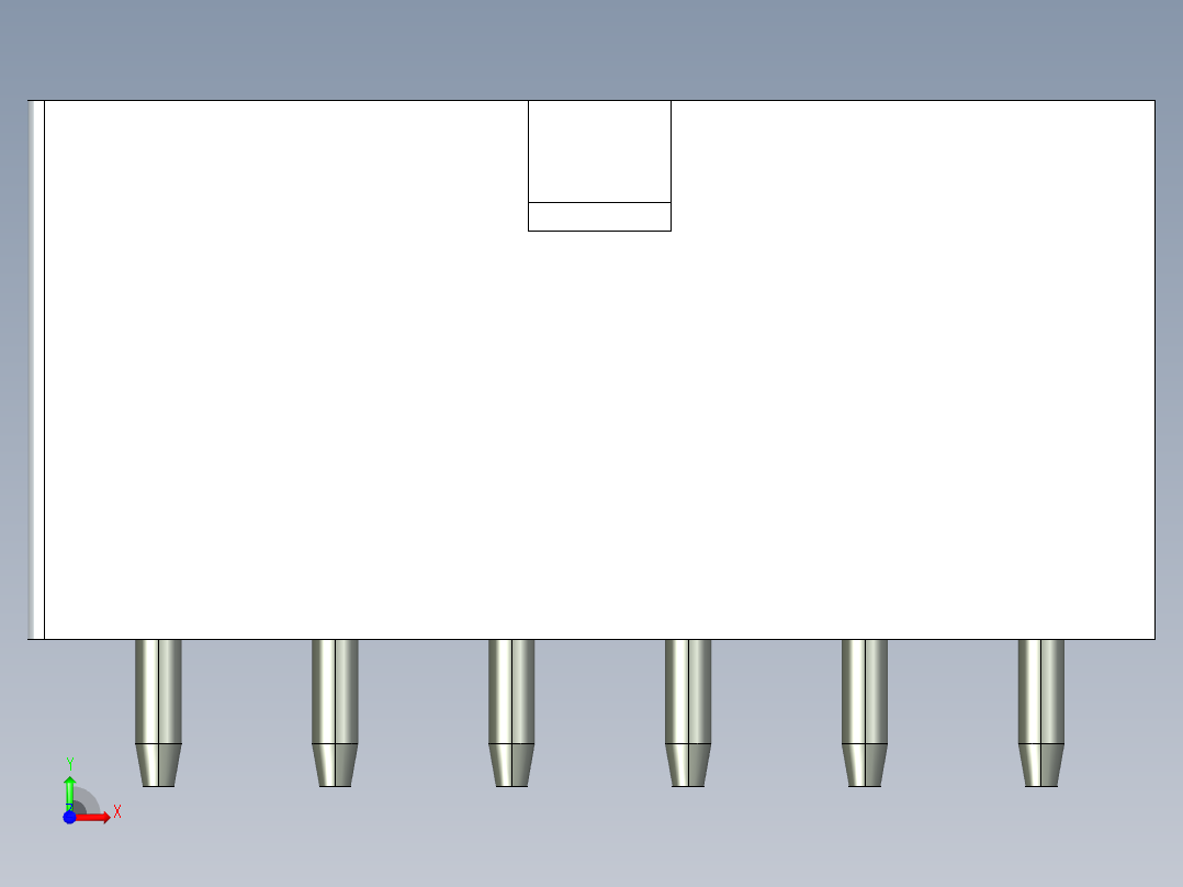 A0003059-DS1073-01 (或 5566) MiniFit 垂直印刷电路板插座前视图