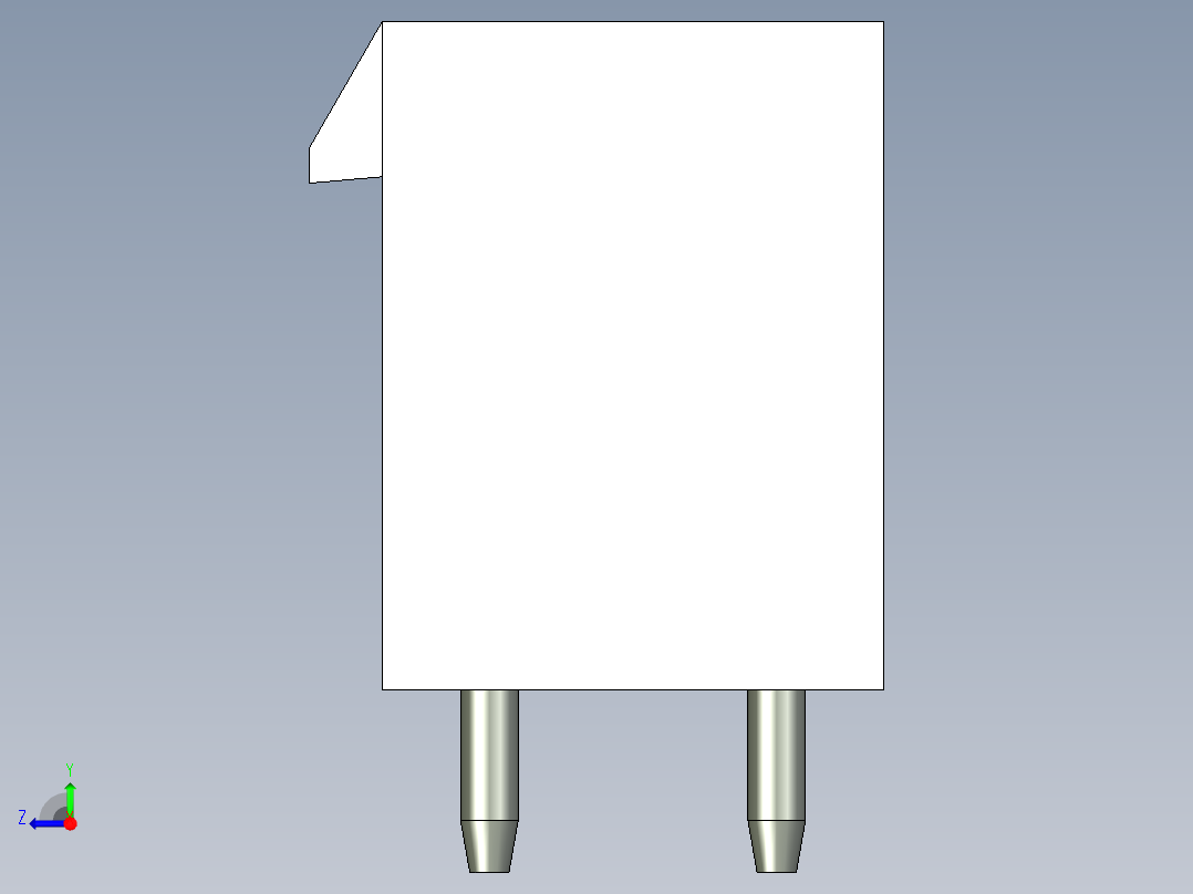 A0003059-DS1073-01 (或 5566) MiniFit 垂直印刷电路板插座右视图