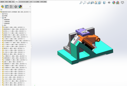 尾座体（支架B）加工工艺及钻斜面φ14孔夹具设计【含三维solidworks】缩略图