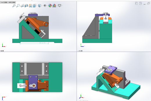 尾座体（支架B）加工工艺及钻斜面φ14孔夹具设计【含三维solidworks】缩略图