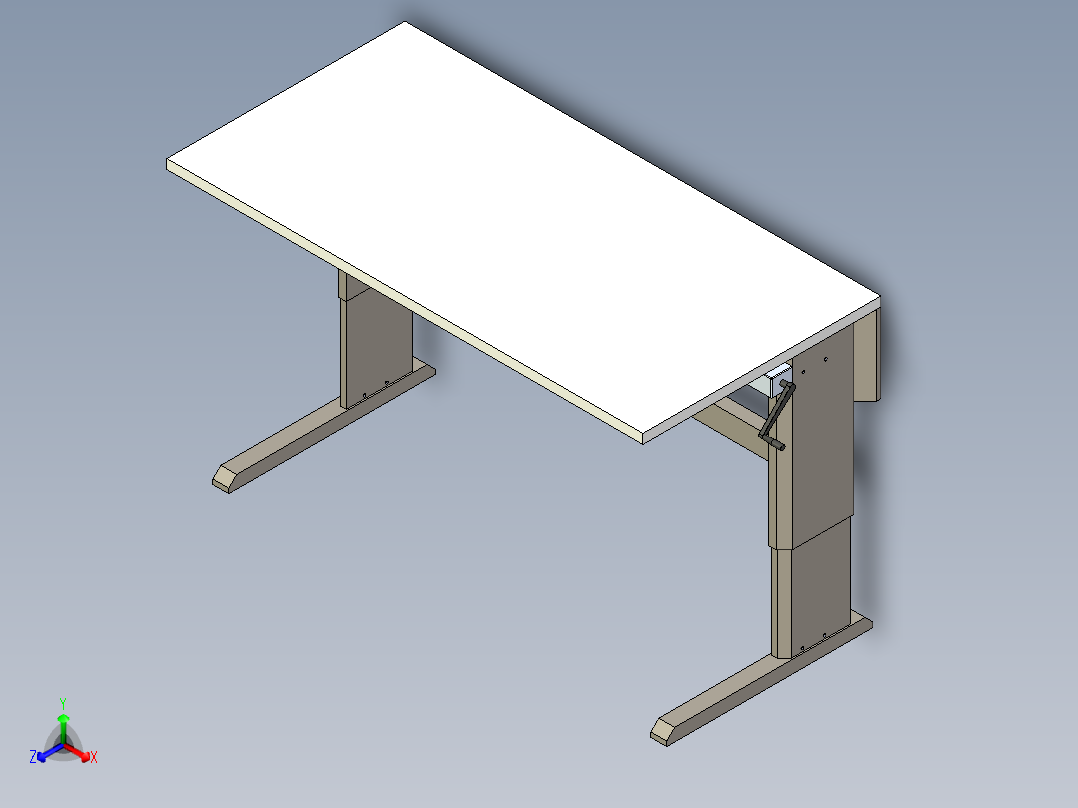 工作台workbench-9--igs正等轴测图