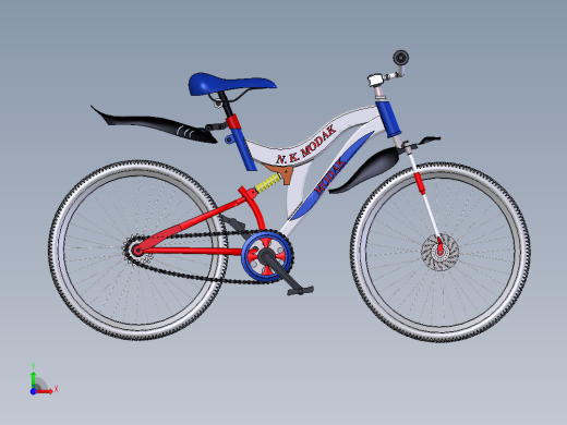 山地减震自行车