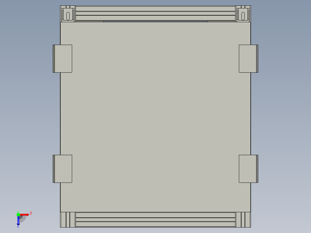 钢化玻璃贴合保压治具俯视图