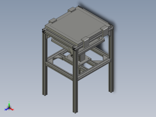 钢化玻璃贴合保压治具正等轴测缩略图