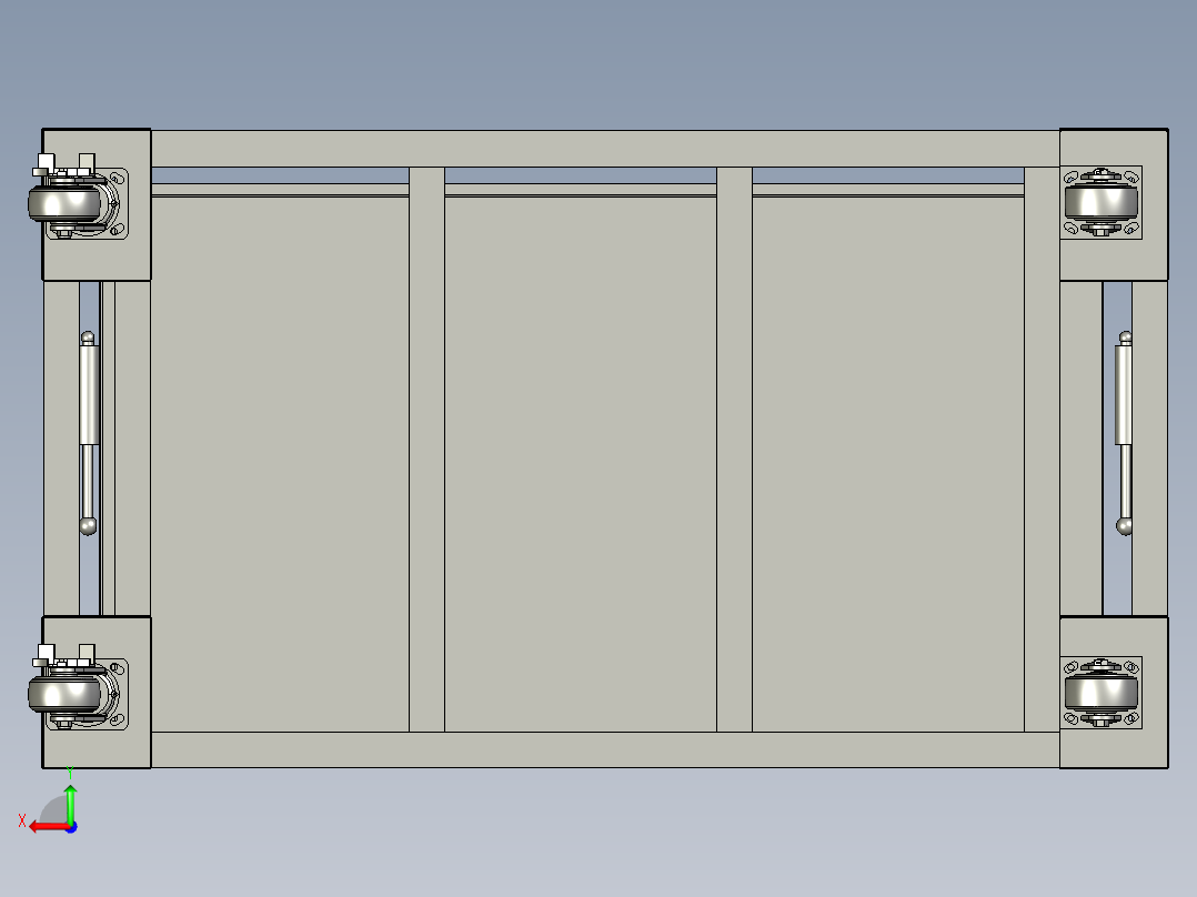1-可翻转运输转运车后视图