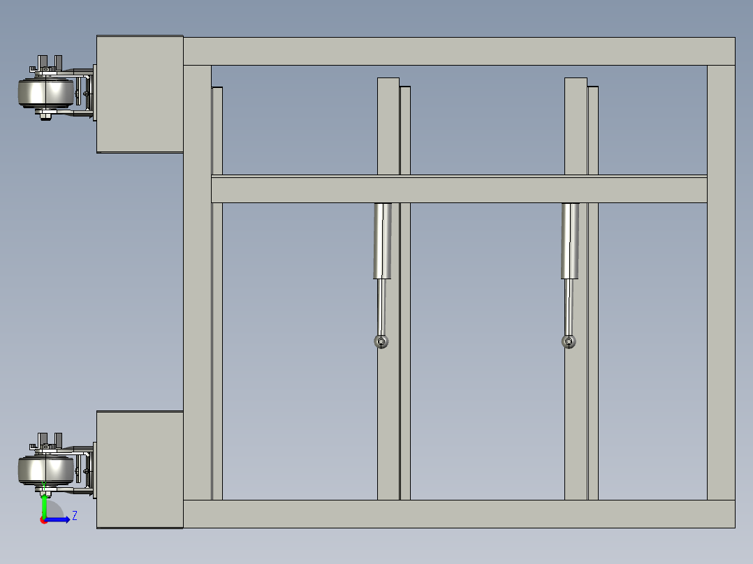 1-可翻转运输转运车左视图