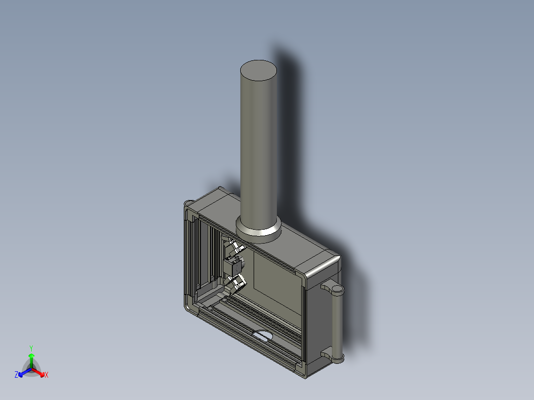 旋转a悬臂箱胶管主视图