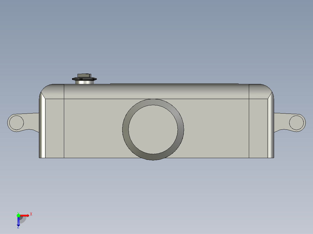 旋转a悬臂箱胶管俯视图