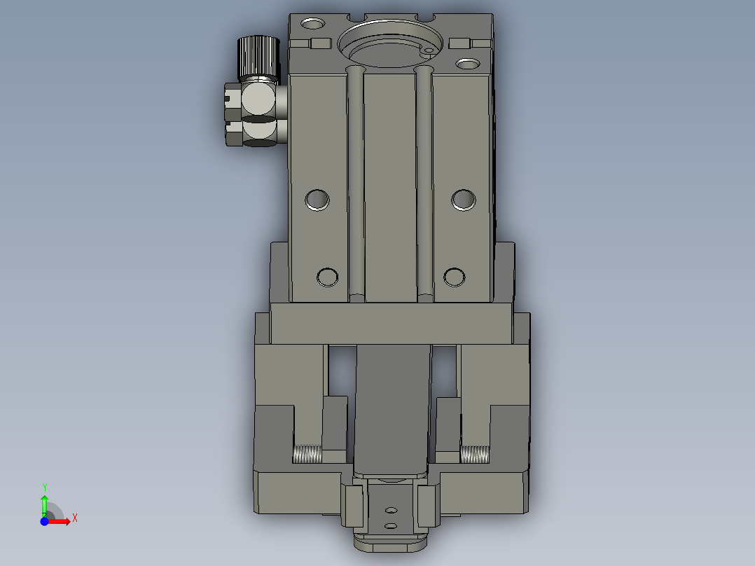 2018SOLIDWORKS1401Z下拉棉线机构前视图
