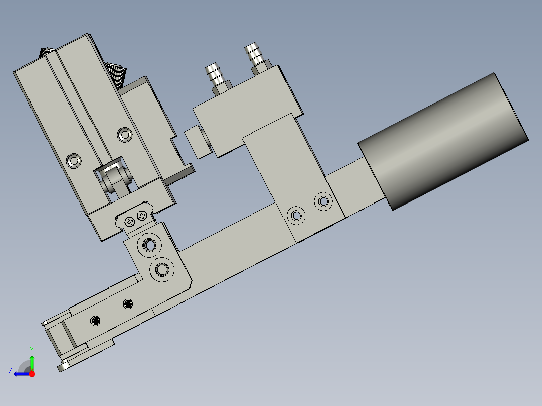 2018SOLIDWORKS1401Z下拉棉线机构右视图