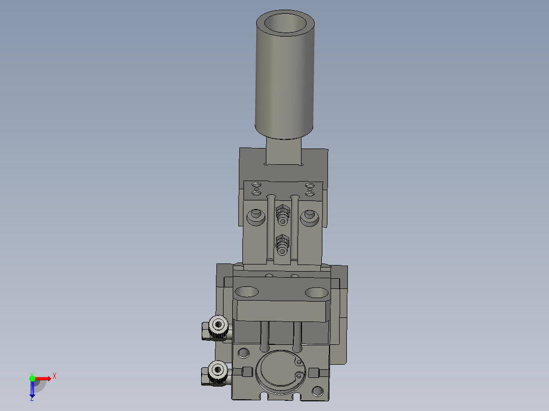2018SOLIDWORKS1401Z下拉棉线机构俯视图