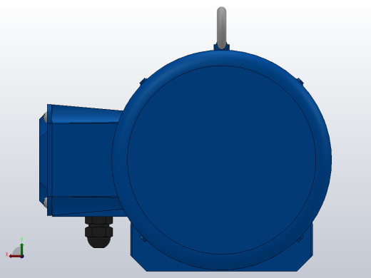 RF27法兰轴伸式安装斜齿轮减速机RF27-Y0.55-4P-80-M1-0°-Φ140后视缩略图