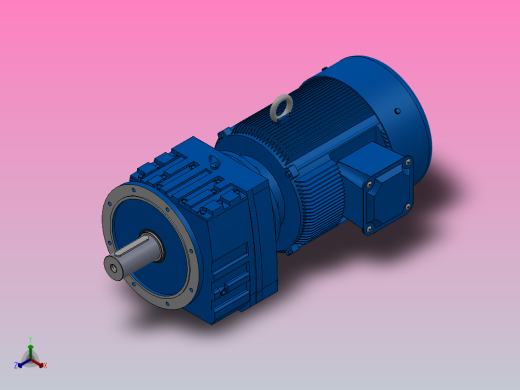 RF147法兰轴伸式安装斜齿轮减速机RF147-Y75-4P-280S-M1-0°-Φ550
