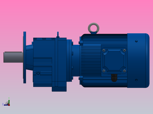 RF147法兰轴伸式安装斜齿轮减速机RF147-Y75-4P-280S-M1-0°-Φ550右视缩略图