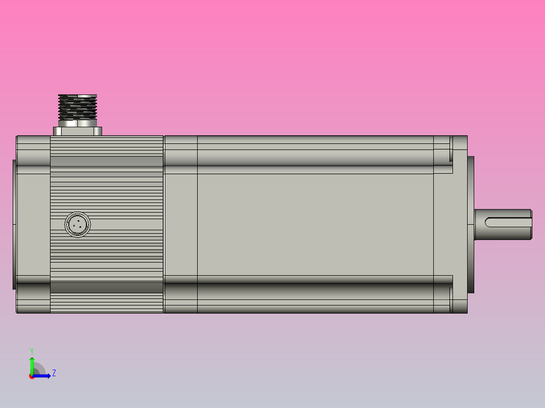 步进电机高压MP3-110HZ3221左视图