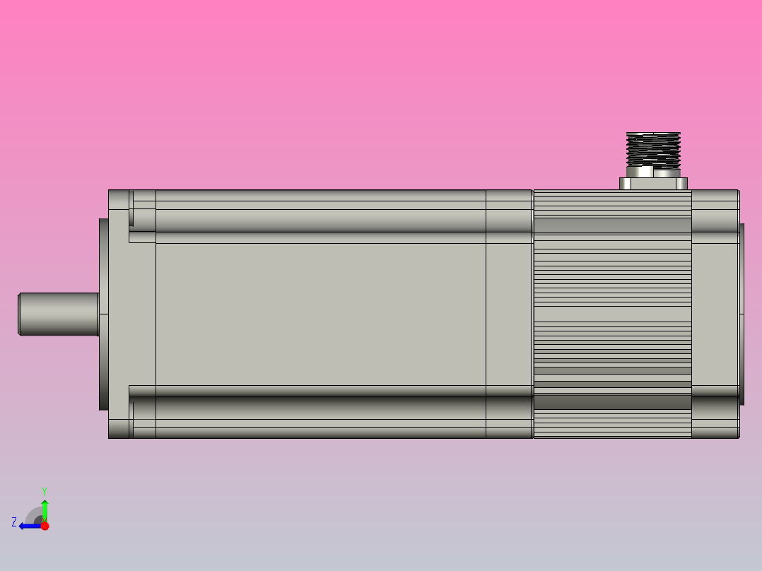 步进电机高压MP3-110HZ3221右视图