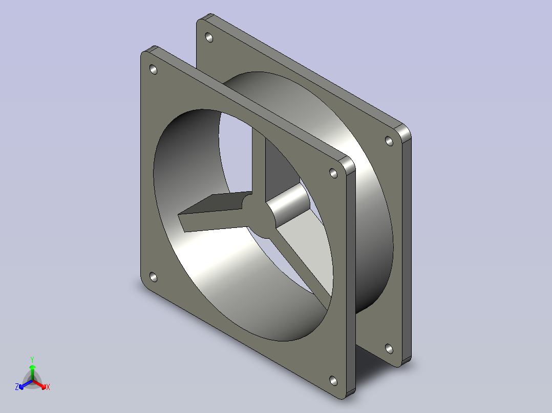 电控柜-101N000164轴流风机1238A2MBL主视图