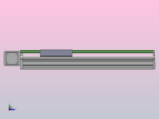 DMB135-RTCM同步带模组直线滑台（电机右折）[DMB135-L90S300-CU57-C2U-RTCM]左视缩略图