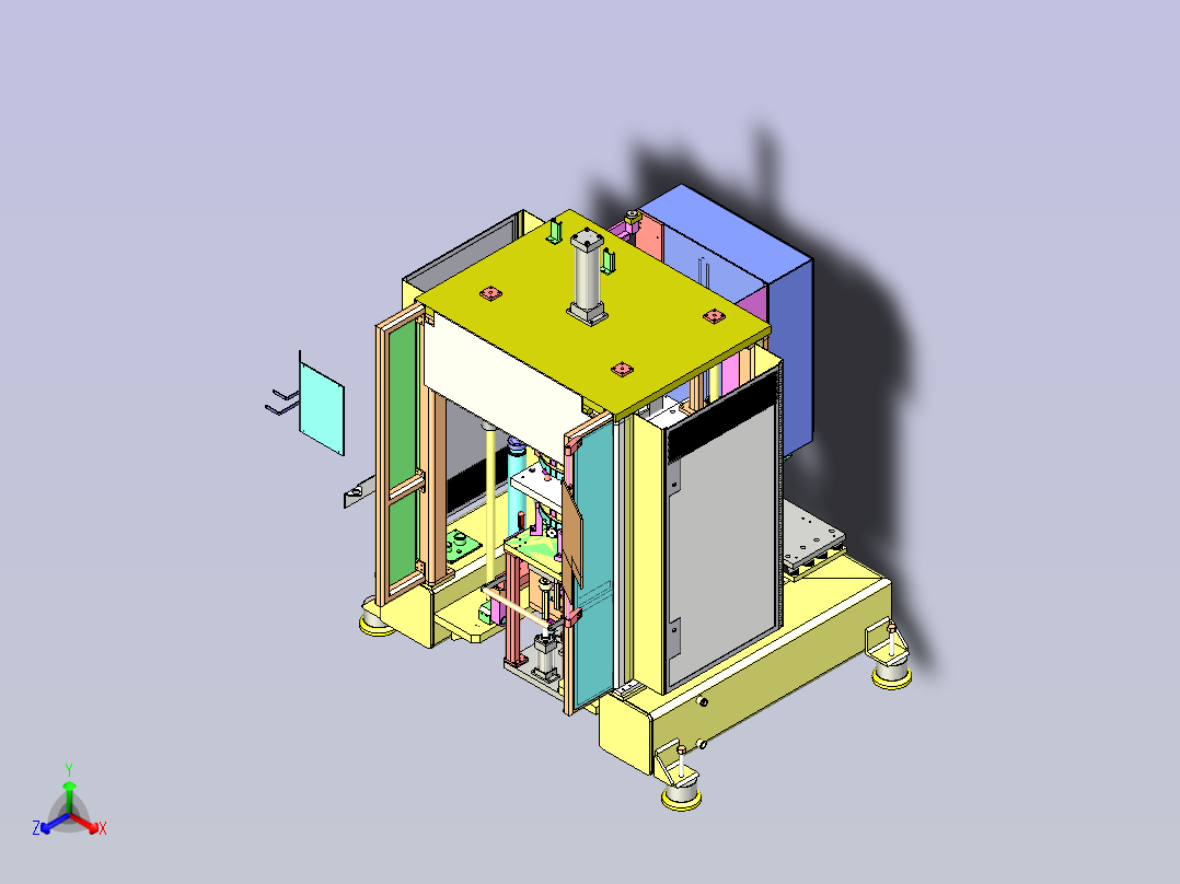 框架装备3D图纸正等轴测图