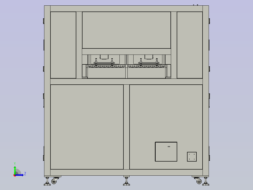 PCB软板收板机左视图