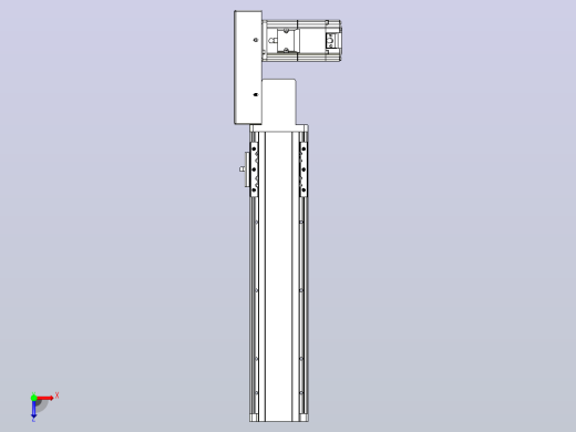 皮带直线轴半封闭可选导轨TPA-HNB-85D-90-L250-MR-Y-P20-N3俯视缩略图