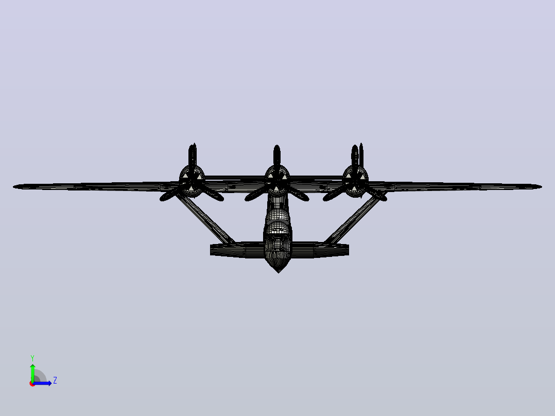 Dornier Do 24飞机左视图