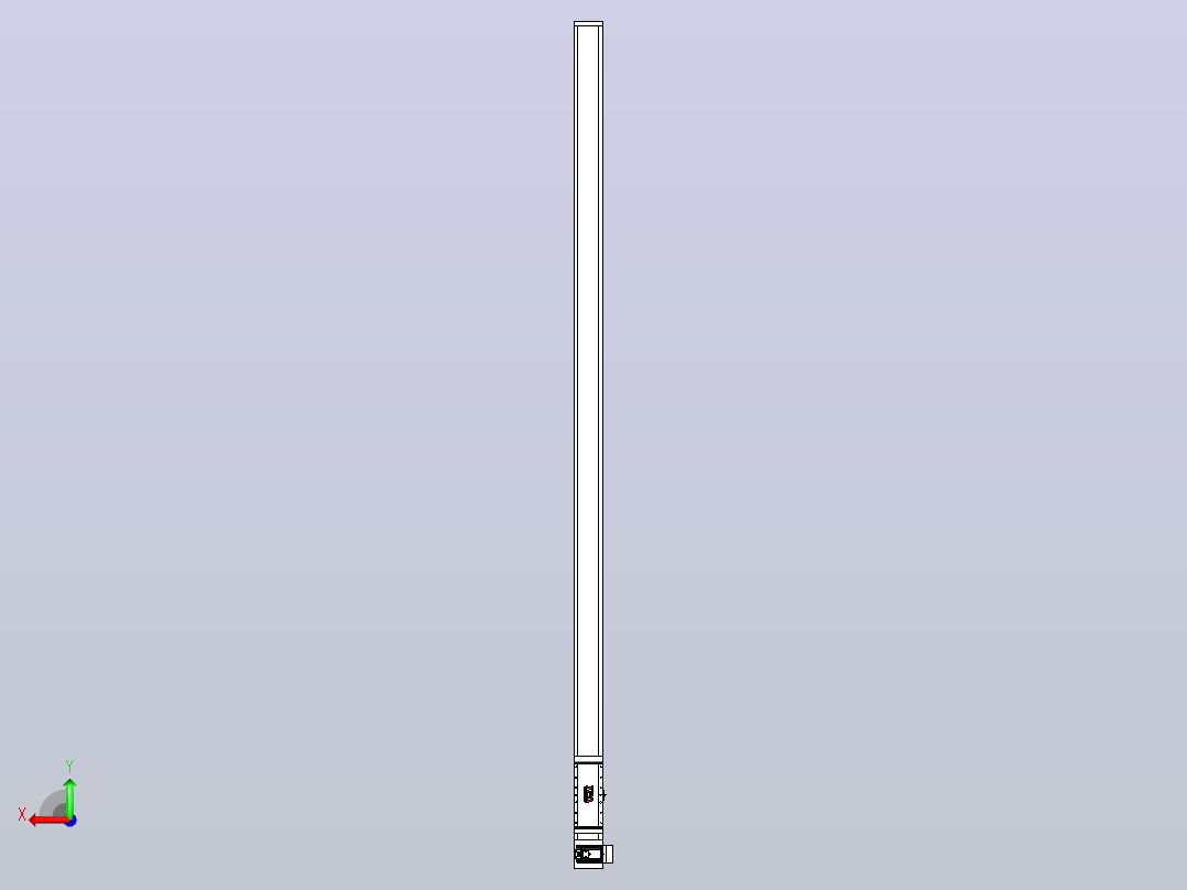 伺服电机集成皮带传动直线执行器TPA-OCB-140-256-L3350-RU-P75-N3后视图