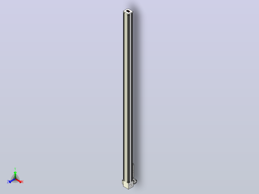 伺服电机集成皮带传动直线执行器TPA-OCB-140-256-L3350-RU-P75-N3正等轴测缩略图