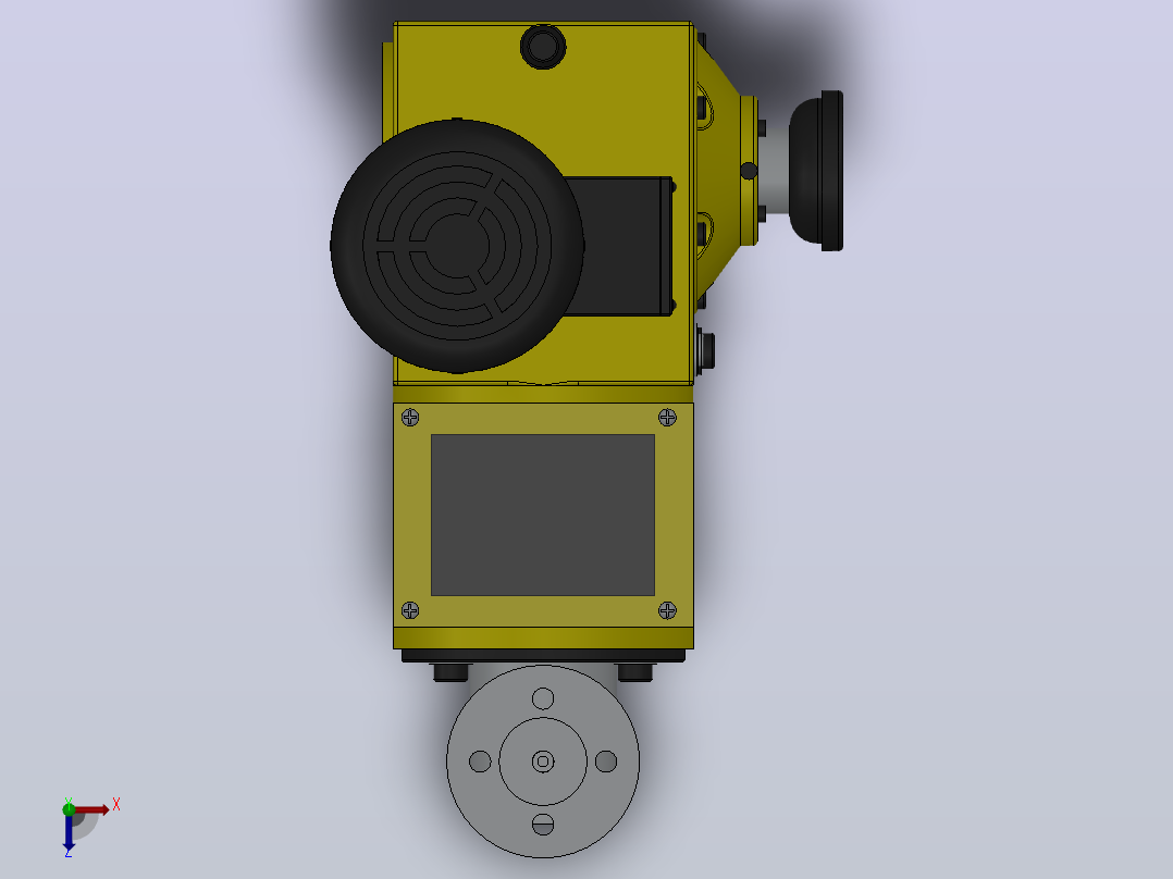 ZRJ1型柱塞式计量泵[ZRJ1-0.1-10]俯视图