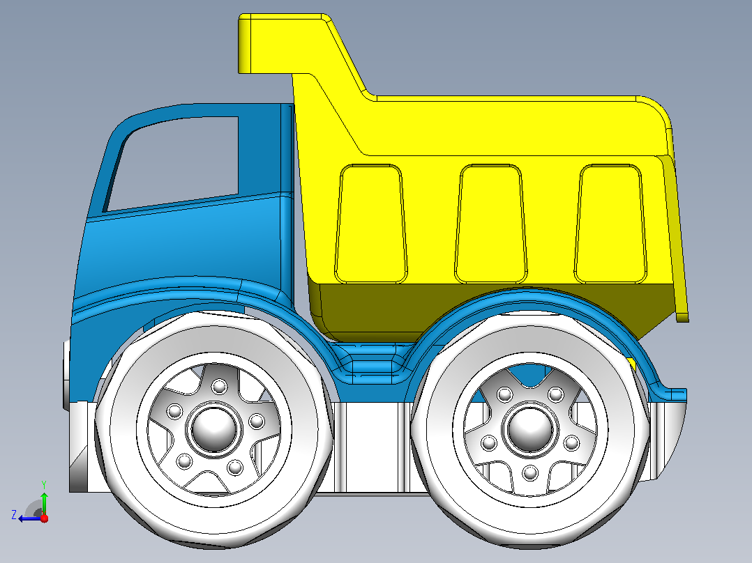 玩具卡车-207右视图