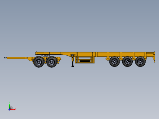 Dolly Truck半挂牵引底盘车前视缩略图