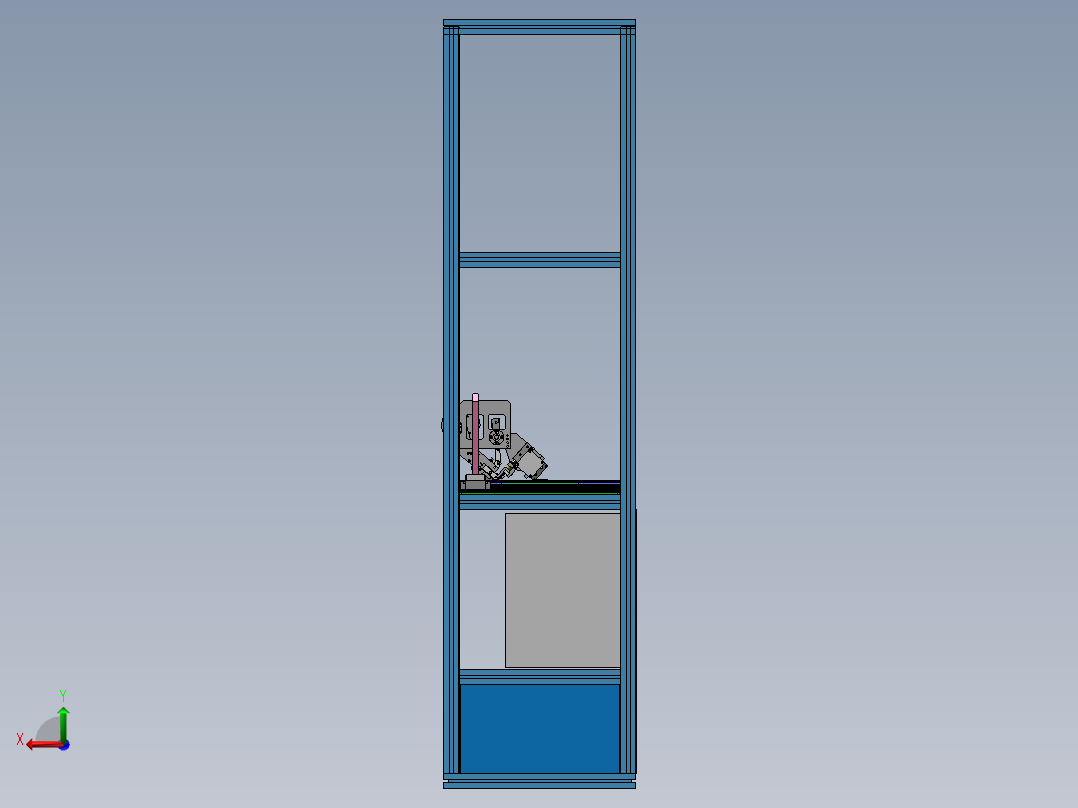 贴双面胶工装（sw18可编辑+cad+bom）后视图