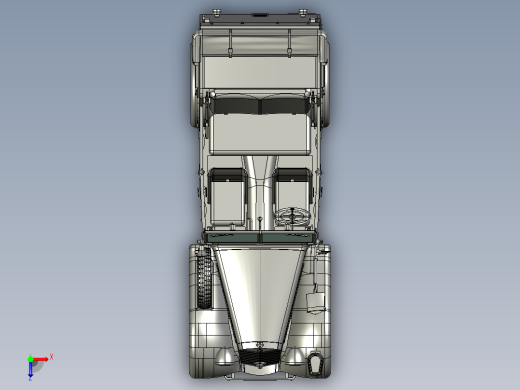老爷车3D模型俯视缩略图