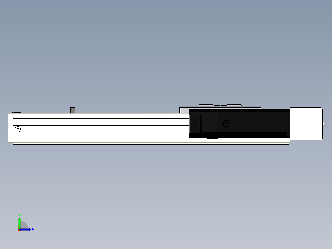 Toyo东佑达直线模组-ECH6-200-BR+煞車-M5左视图