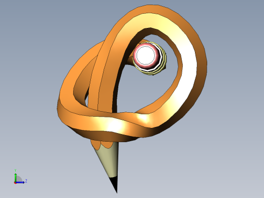 弯曲的铅笔左视缩略图