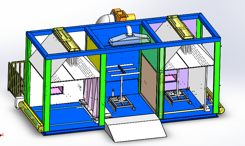 01月-A30车门密封条烤箱（sw18可编辑+工程图+bom）