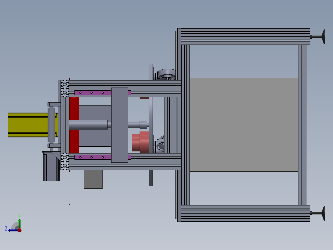 172铝合金实验台(1)右视图