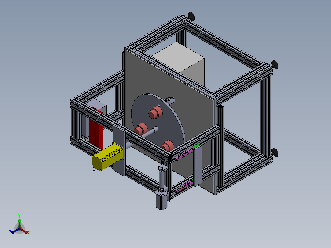 172铝合金实验台(1)正等轴测图