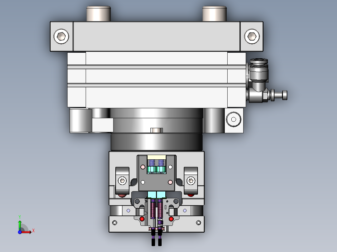 焊接治具底座前视图