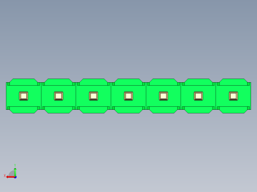 彩色公头100mil（2.54mm）系列-DS1021_green_1x07p_100mil_Type43_rev1.0后视缩略图