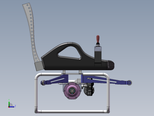 海上作业安全座椅的设计左视缩略图