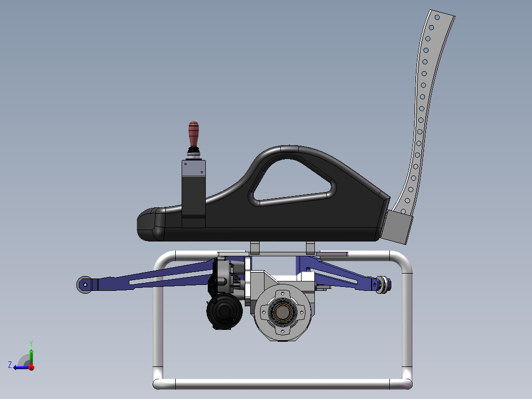 海上作业安全座椅的设计右视图