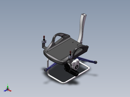 海上作业安全座椅的设计正等轴测缩略图