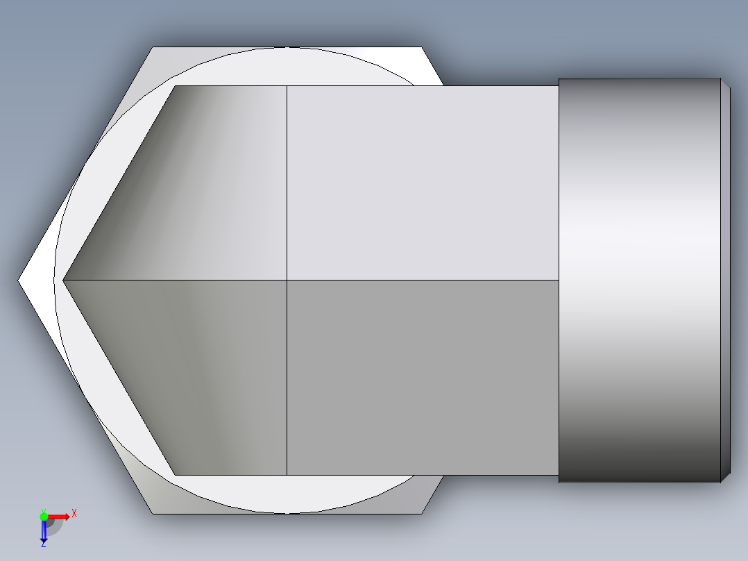 卡套式工业通用硬管接头EO_Swivel_nut_elbow_EW38SOMD71俯视图