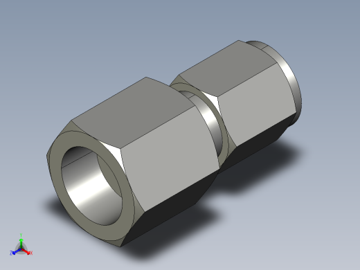 卡套式工业通用硬管接头6-6_gbu-s